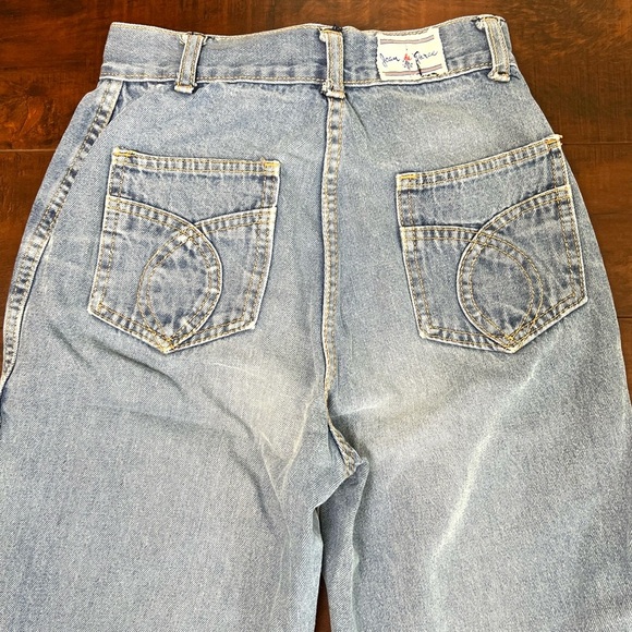 VINTAGE 1970s Denim Jean De Paree High Rise Jeans Straight Vtg 70s Size 7 / 8 - Picture 5 of 11